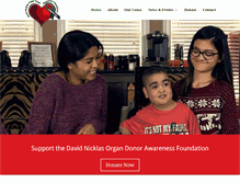 Tablet Screenshot of nicklasfoundation.org